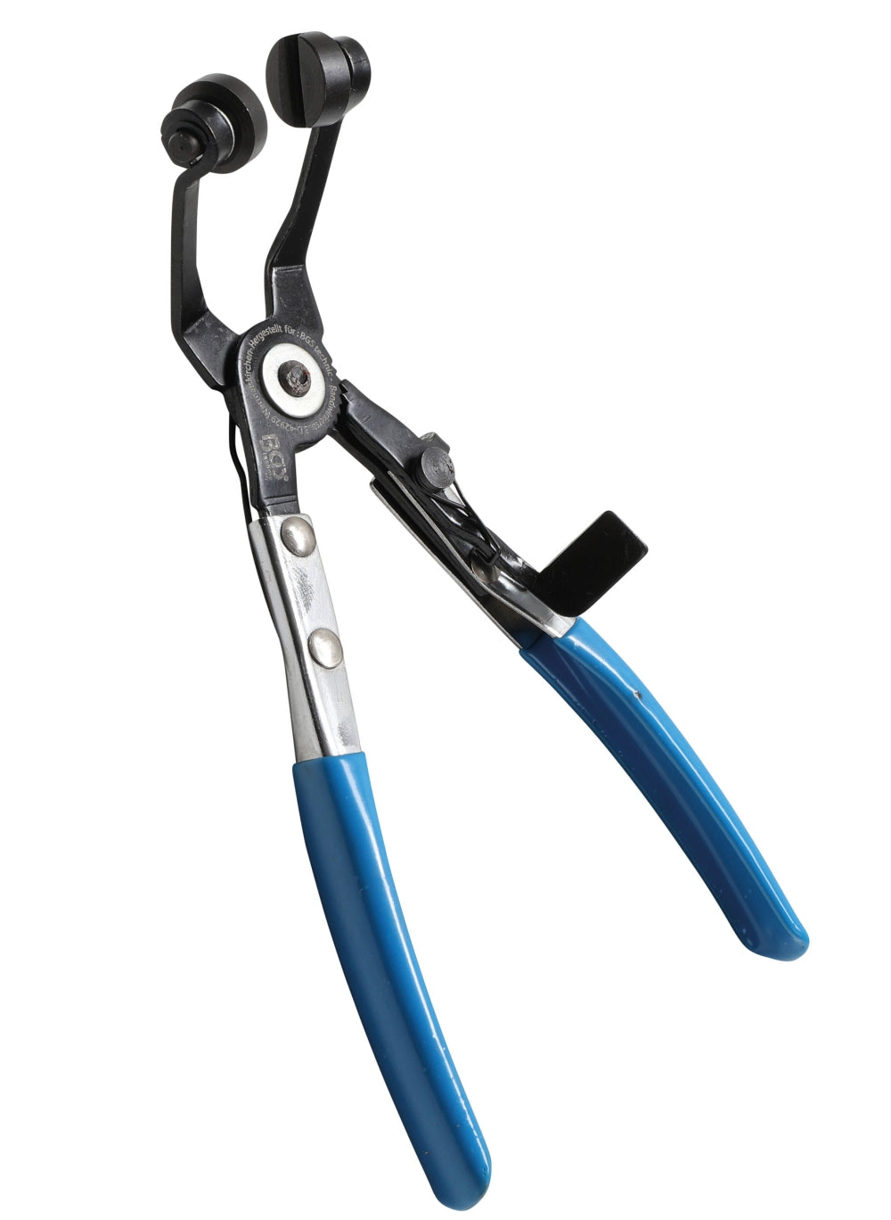 BGS 477 Schlauchklemmenzange abgewinkelt mit Ratschenfunktion Länge 220mm