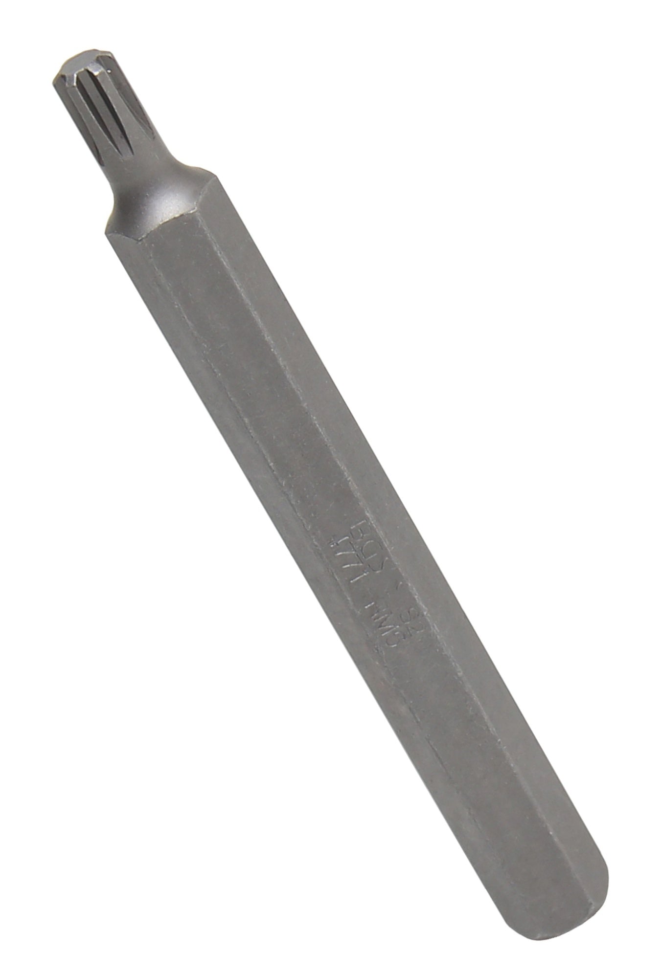BGS 4771 Bit Nuss Stecknuss Keil-Profil (für Ribe) M6 Länge 100mm Antrieb Außensechskant 10mm (3/8")