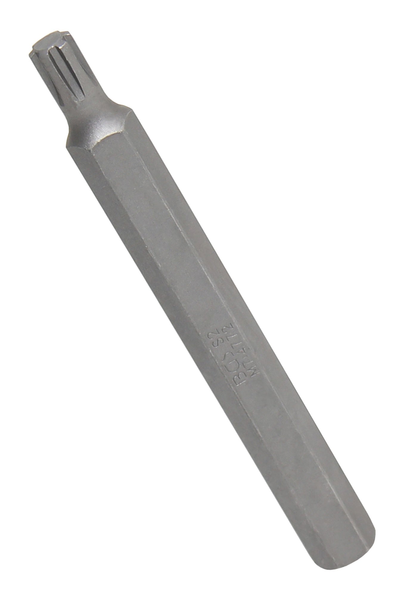 BGS 4772 Bit Nuss Stecknuss Keil-Profil (für Ribe) M7 Länge 100mm Antrieb Außensechskant 10mm (3/8")