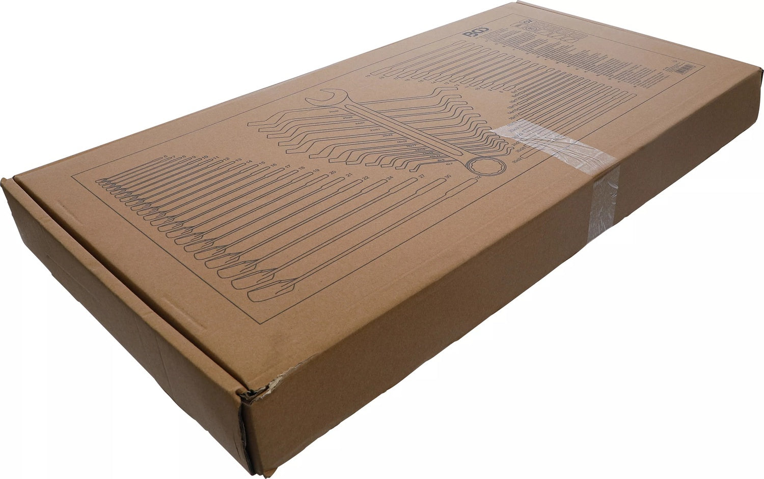 BGS 4792 Satz Maulring Doppelring Doppelmaul Ratschenringmaul Schlüssel Werkstattwageneinlage XL 57 teilig