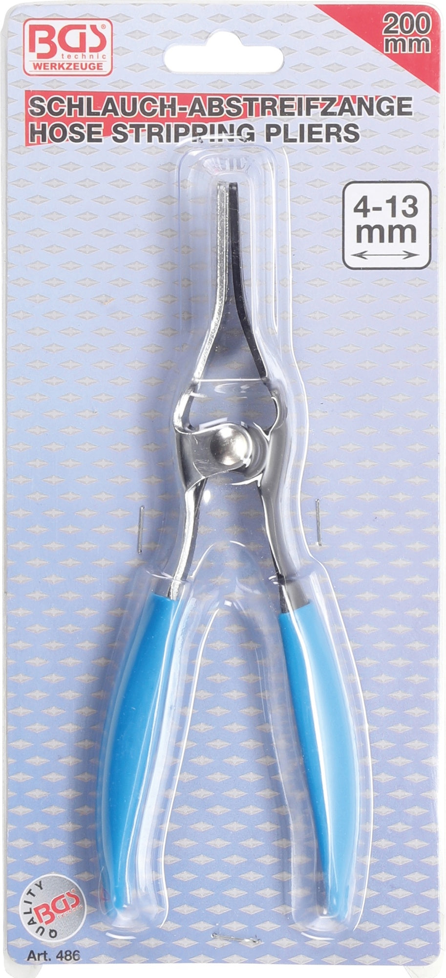 BGS 486 Schlauch Abstreifzange Länge 200mm