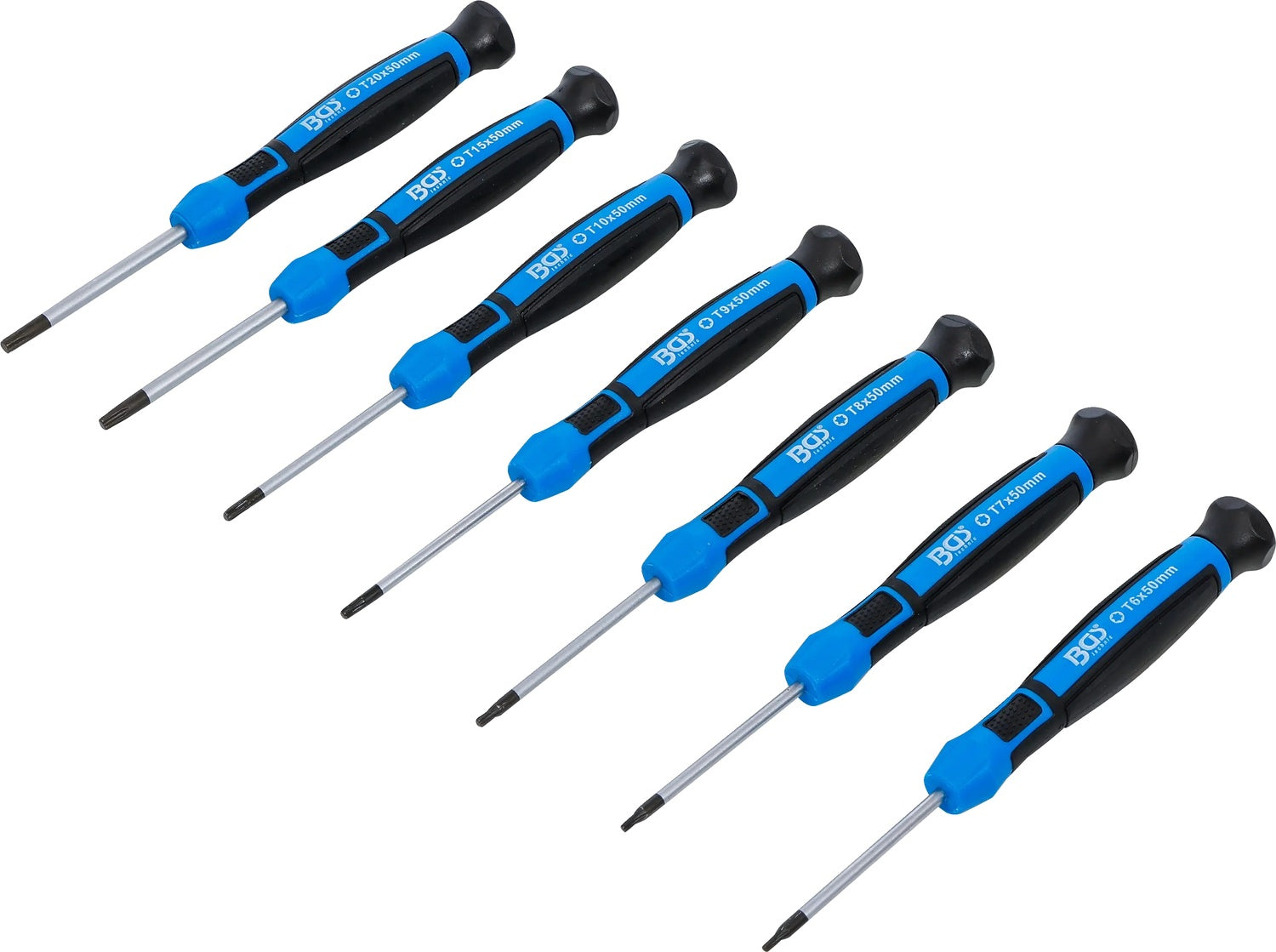 BGS 4880 Satz Präzisions Schraubendreher T-Profil (für Torx) 7 teilig