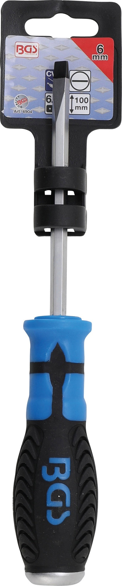 BGS 4904 Schraubendreher Abtrieb Schlitz 6mm Klingenlänge 100mm