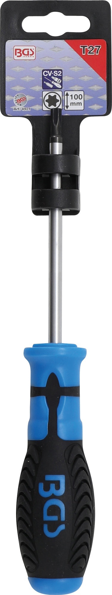 BGS 4921 Schraubendreher T27 Abtrieb T-Profil (für Torx) Klingenlänge 100mm