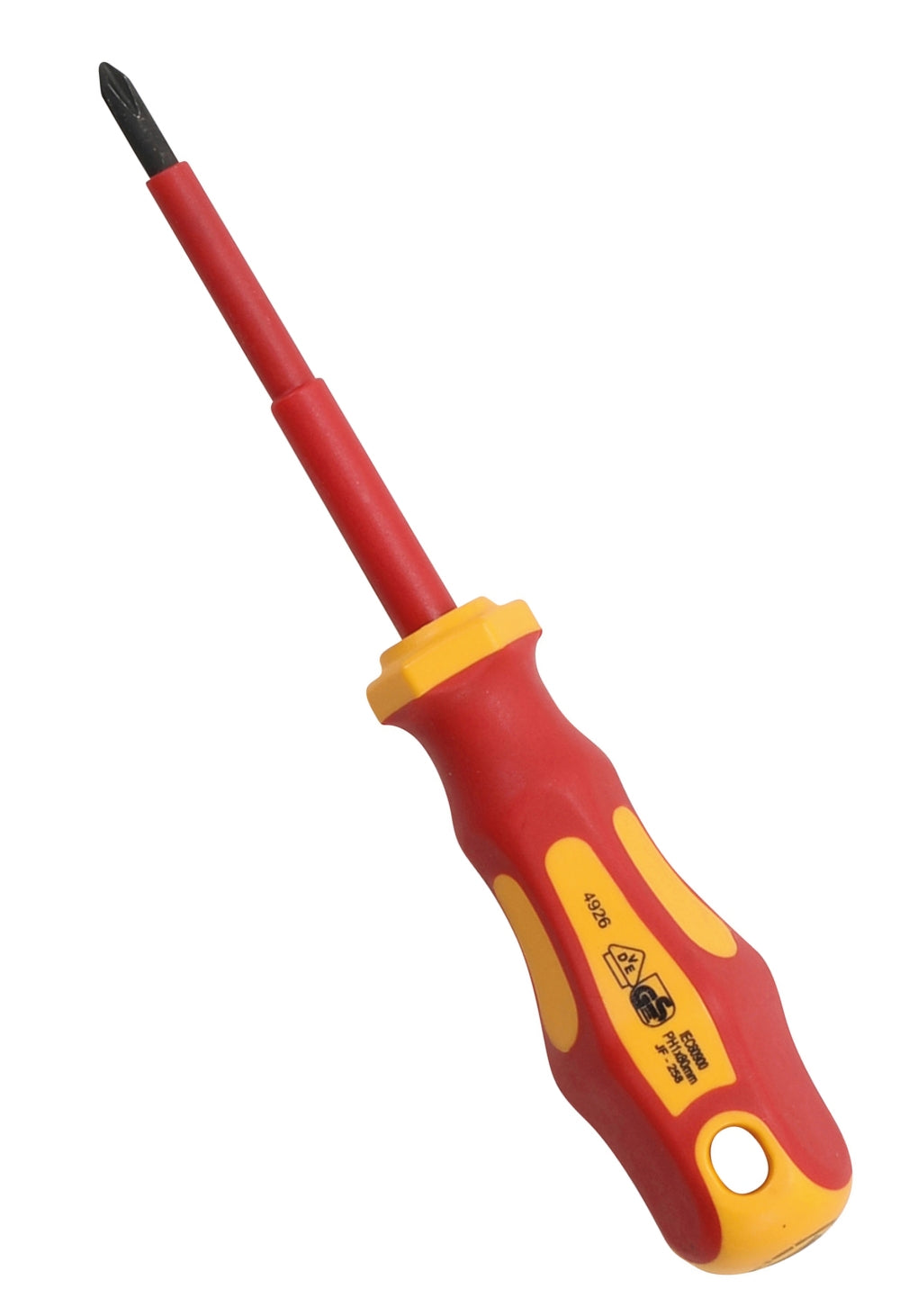 BGS 4926 VDE Schraubendreher Abtrieb Kreuzschlitz PH1 Klingenlänge 80mm