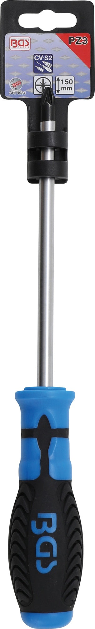 BGS 4934 Schraubendreher Abtrieb Kreuzschlitz PZ3 Klingenlänge 150mm