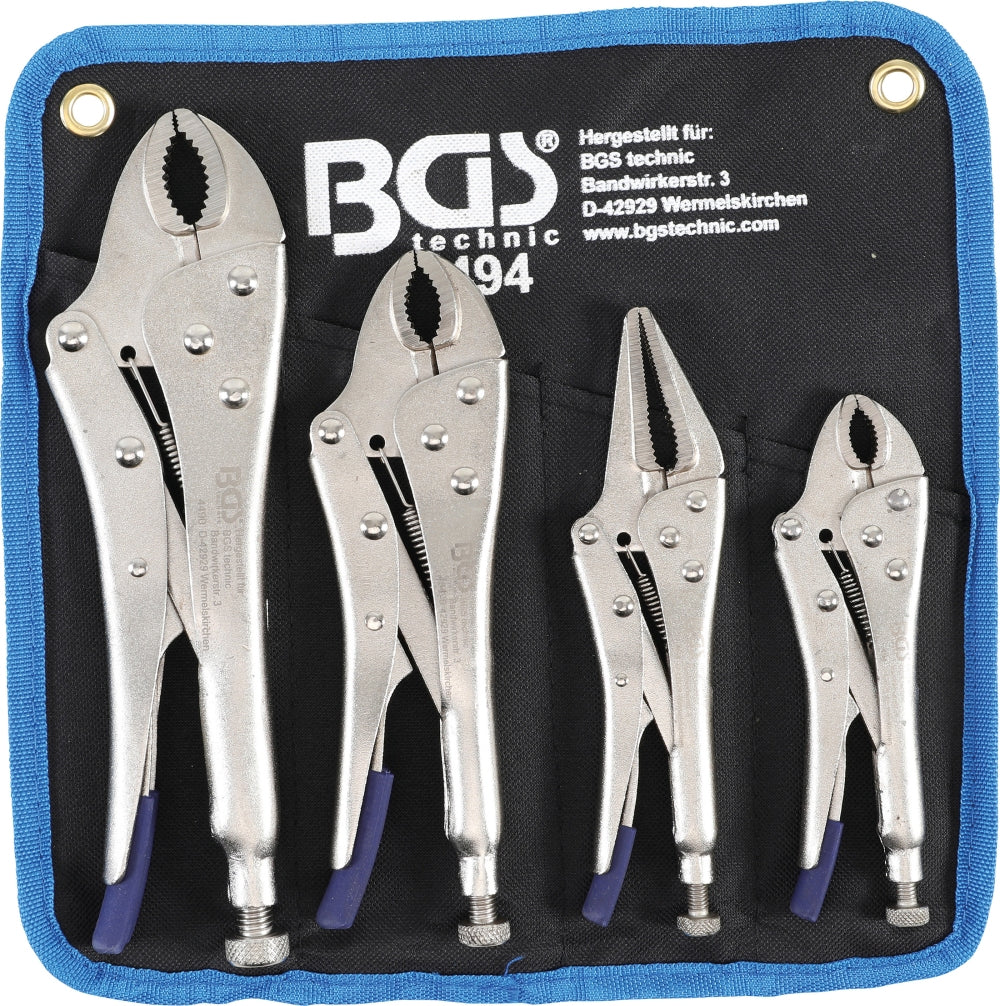BGS 494 Satz Gripzangen 4 teiliger Satz 140mm + 180mm + 220mm + Langbeckzange