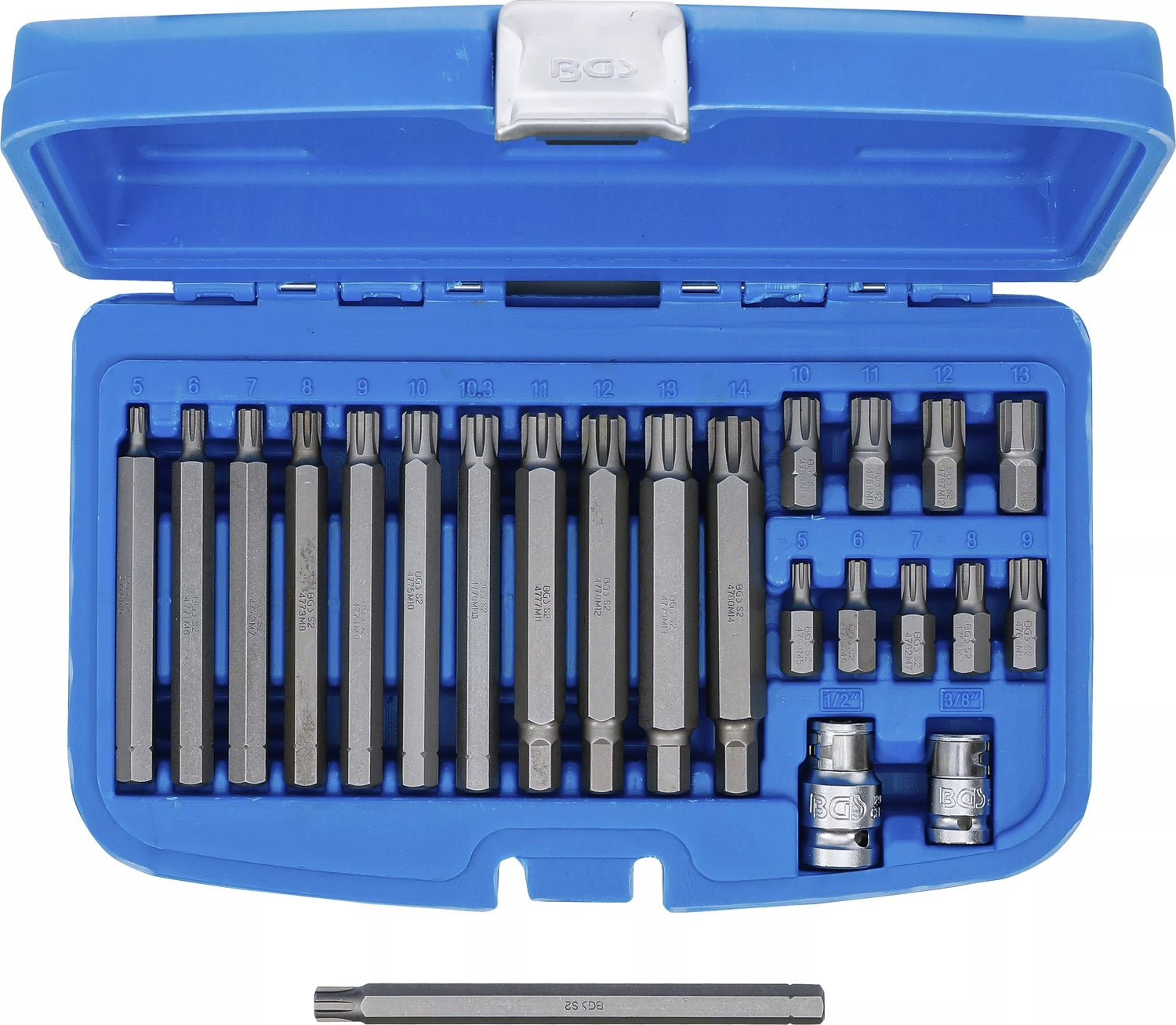 BGS 5013 Bitsatz für RIBE Schrauben 22 teilig inkl. 10,3mm Ribe