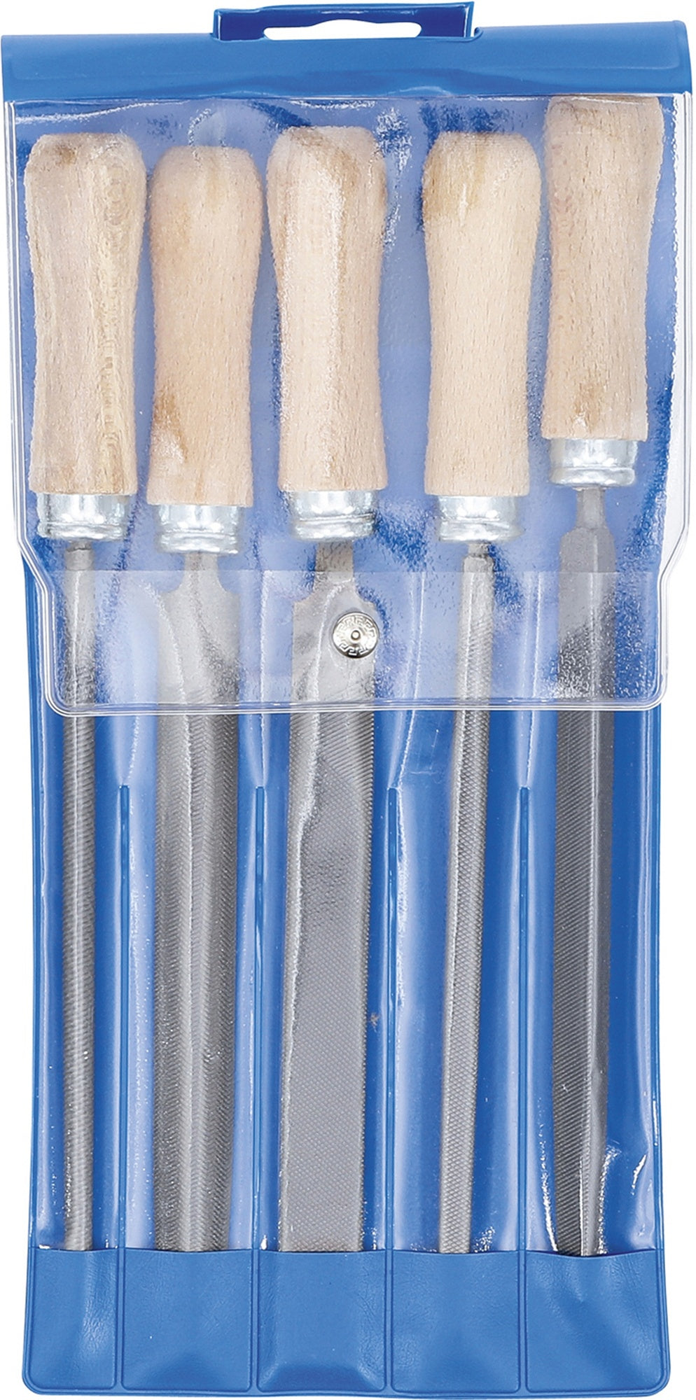 BGS DIY 50206 Satz Feilen mit Holzheft Hieb 1 Länge 150mm 5 teilig