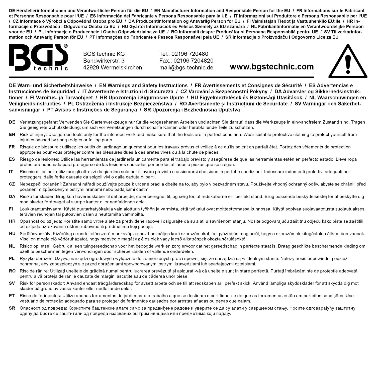 BGS DIY 50357 Mehrzweck Stichsäge Länge Sägeblatt 300mm