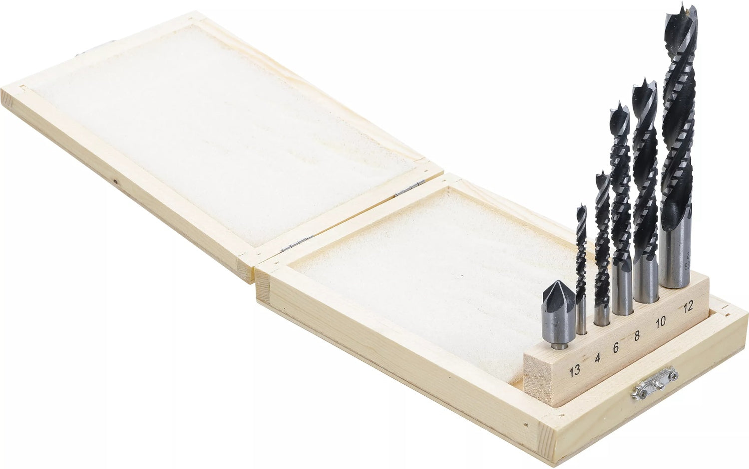 BGS 50401 Satz Holzkronenbohrer und Fräsbohrer 4 - 12mm 6 teilig