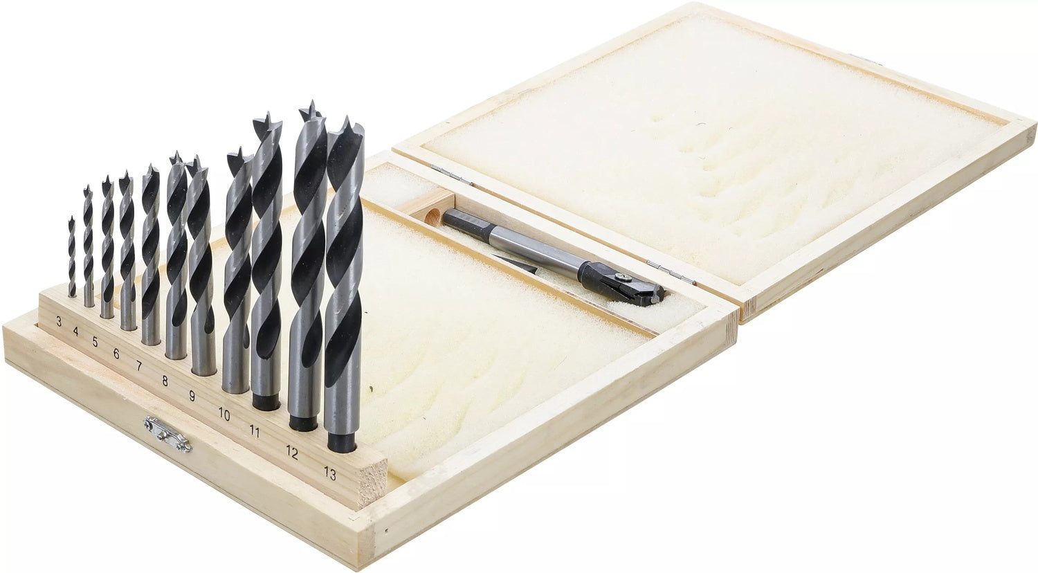 BGS 50403 Satz Holzbohrer und Zentrumbohrer 14 teilig