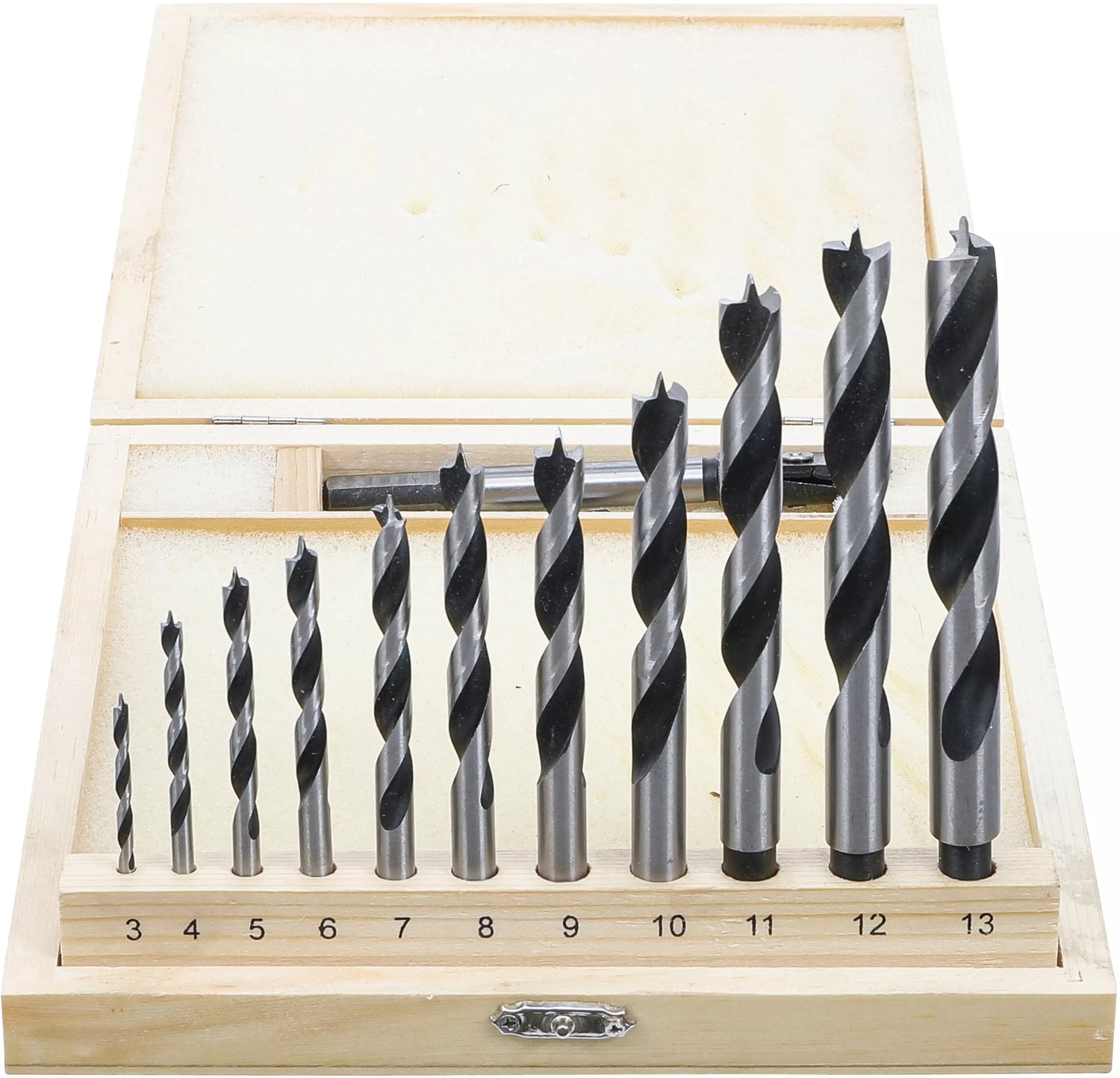 BGS 50403 Satz Holzbohrer und Zentrumbohrer 14 teilig