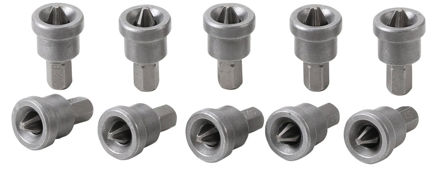BGS DIY 50408 Satz Bits mit Tiefenstopp Kreuzschlitz PH2 für Gipskartonplatten Antrieb 6,3mm (1/4") 10 teilig