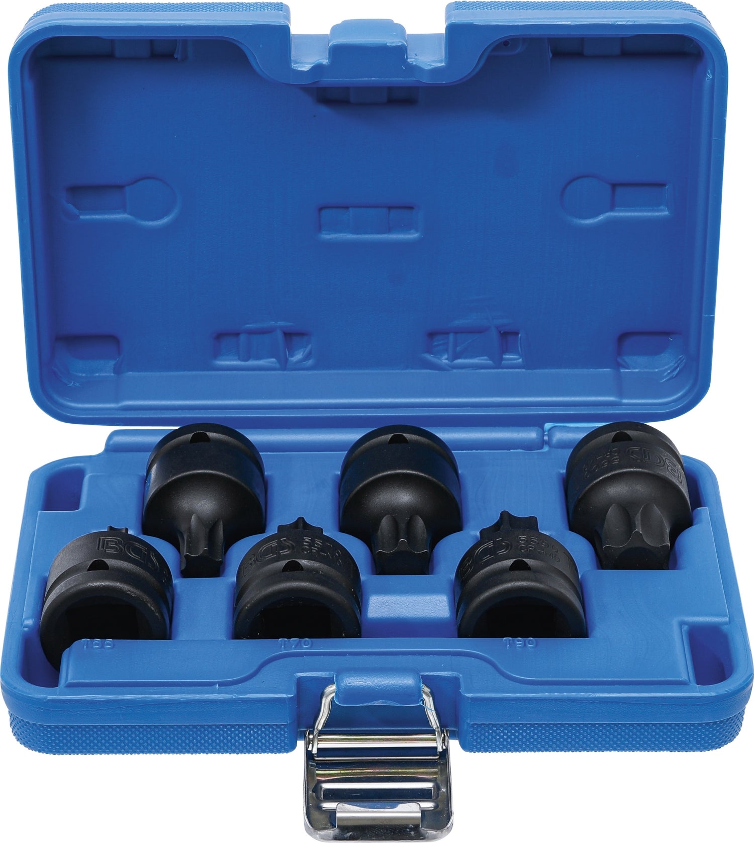 BGS 5055 Satz Kraft Biteinsätze T-Profil (für Torx) T55 - T100 Antrieb 20mm (3/4")