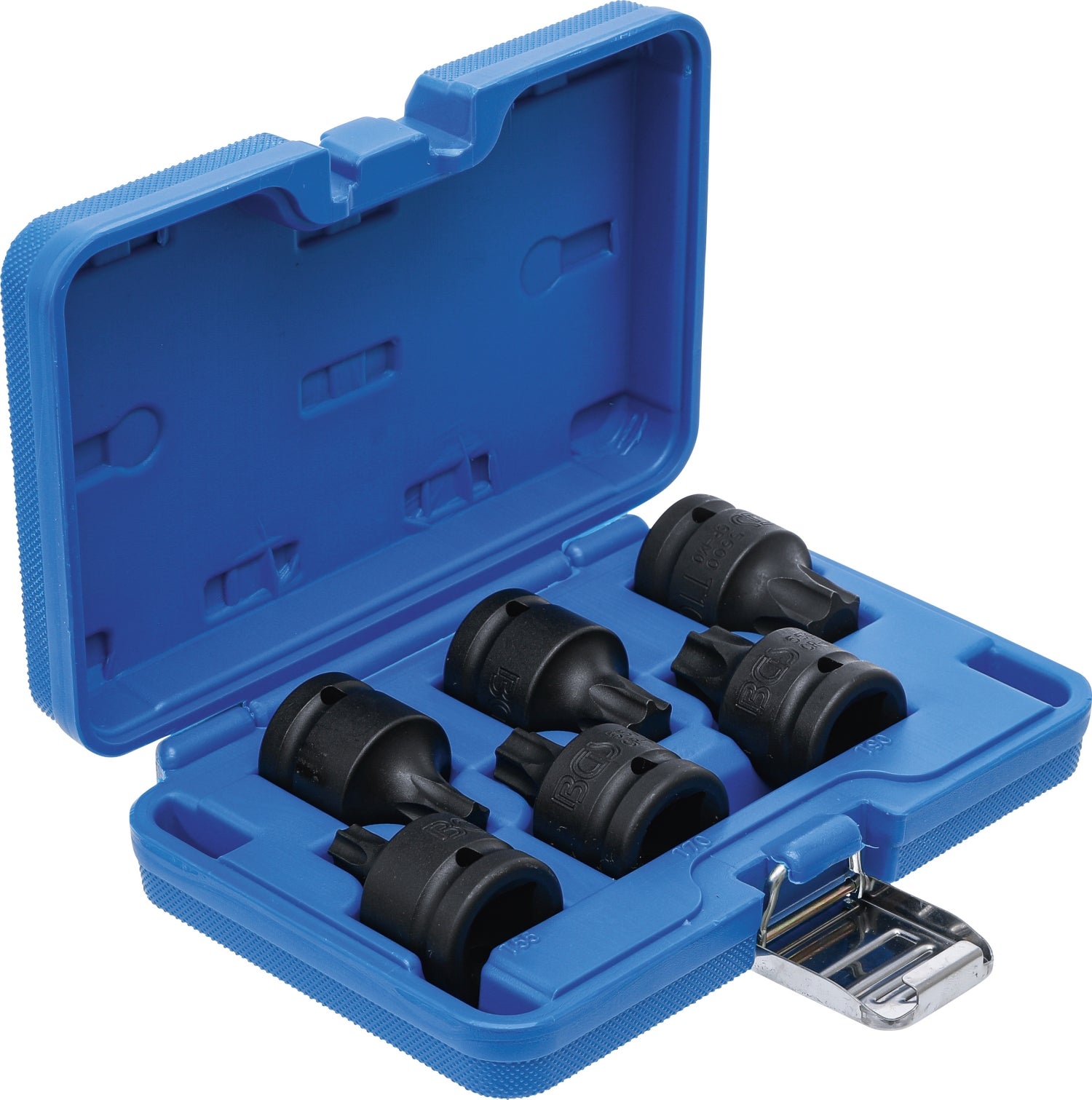 BGS 5055 Satz Kraft Biteinsätze T-Profil (für Torx) T55 - T100 Antrieb 20mm (3/4")