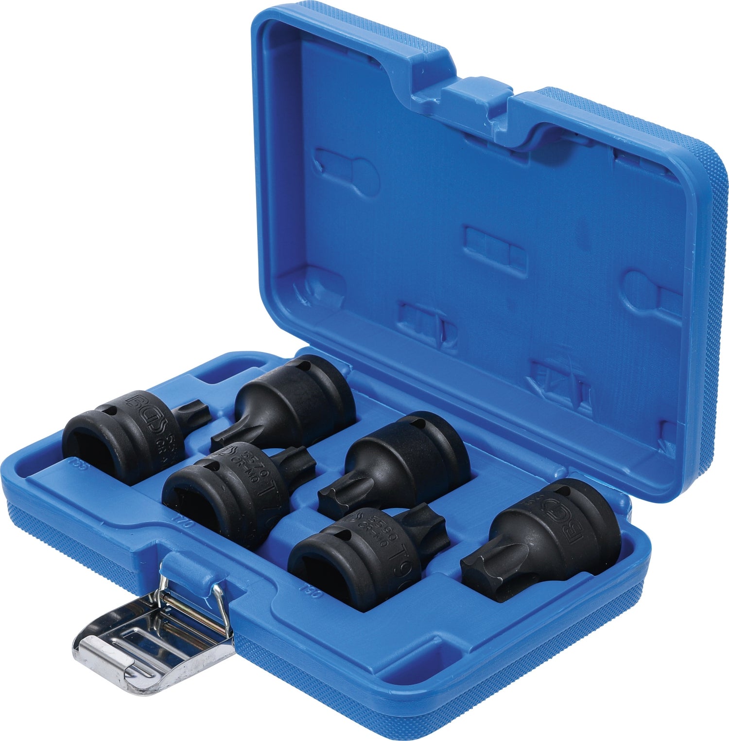 BGS 5055 Satz Kraft Biteinsätze T-Profil (für Torx) T55 - T100 Antrieb 20mm (3/4")