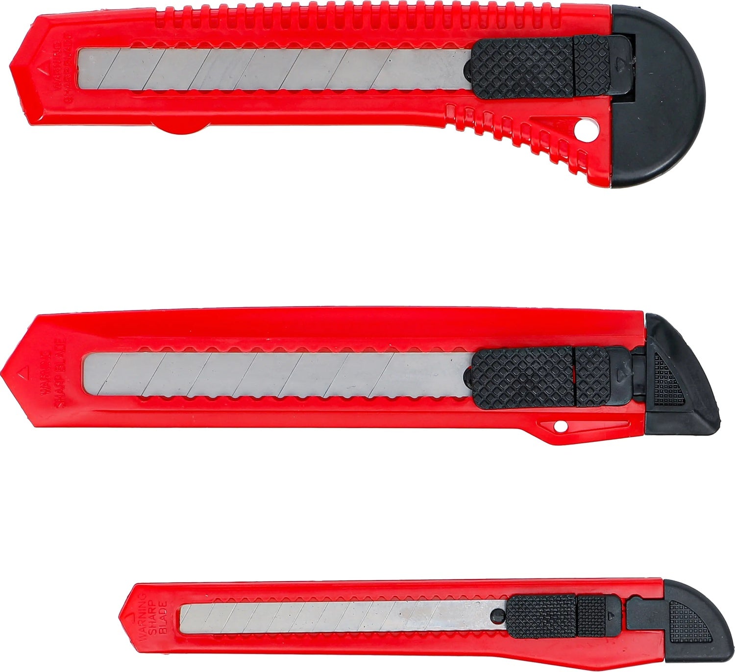 BGS DIY 50599 Satz Abbrechmesser Klingenbreite 9 / 18mm 3 teilig Teppichmesser