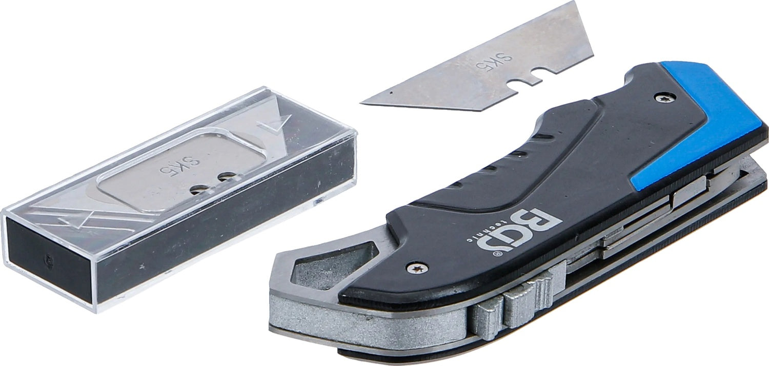 BGS 50618 Sicherheits Allzweckmesser Länge 155mm Schiebegriff