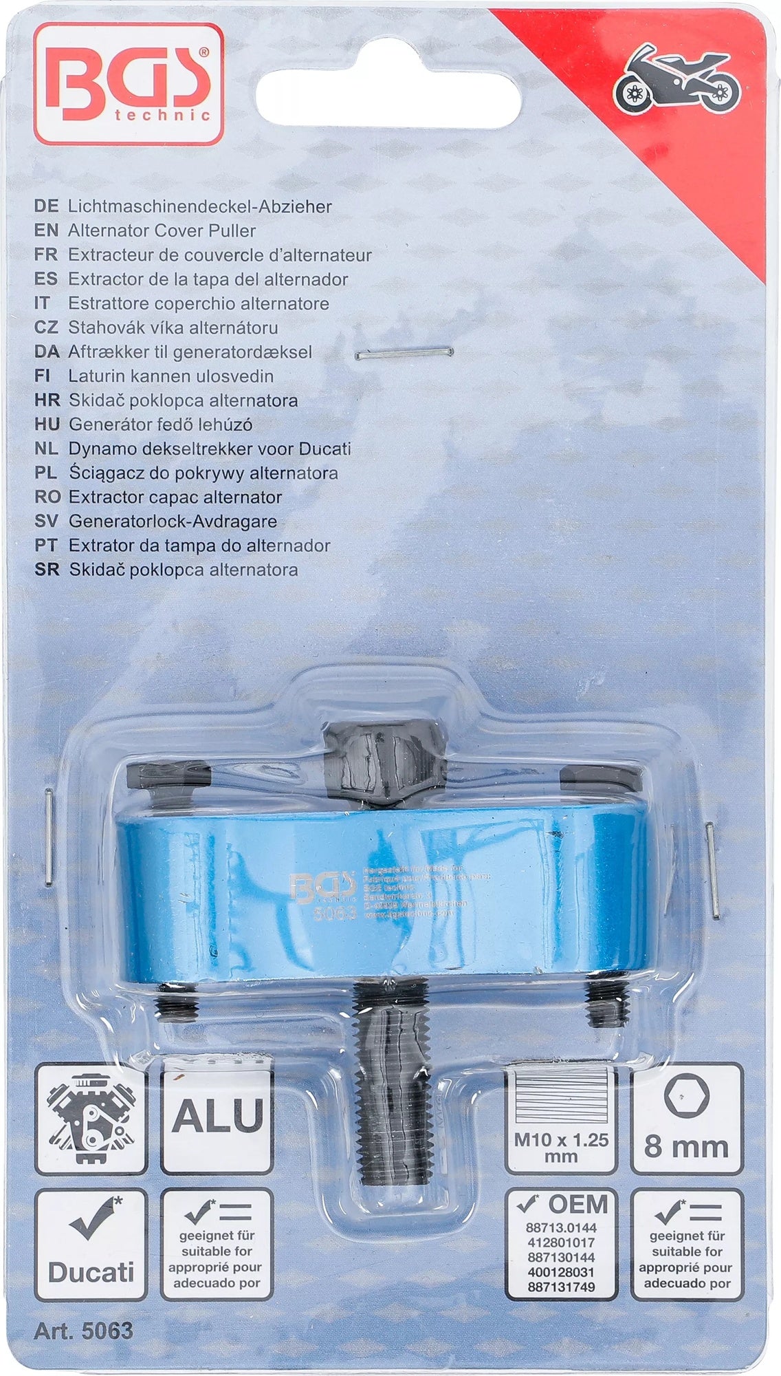 BGS 5063 Abzieher für Deckel Lichtmaschine Motor Motorrad Ducati wie 88713.1749