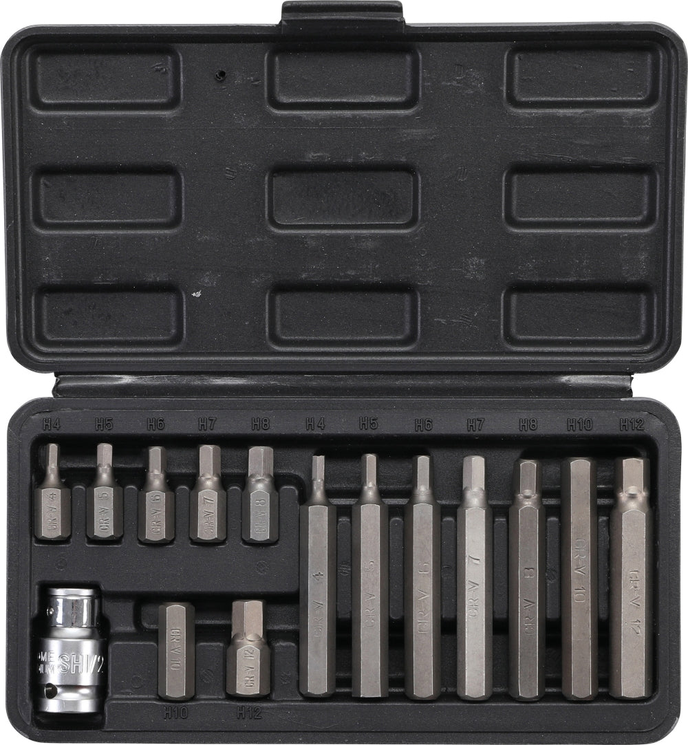 BGS DIY 5070 Bitsatz TORX Bits kurz & lang 15 teilig