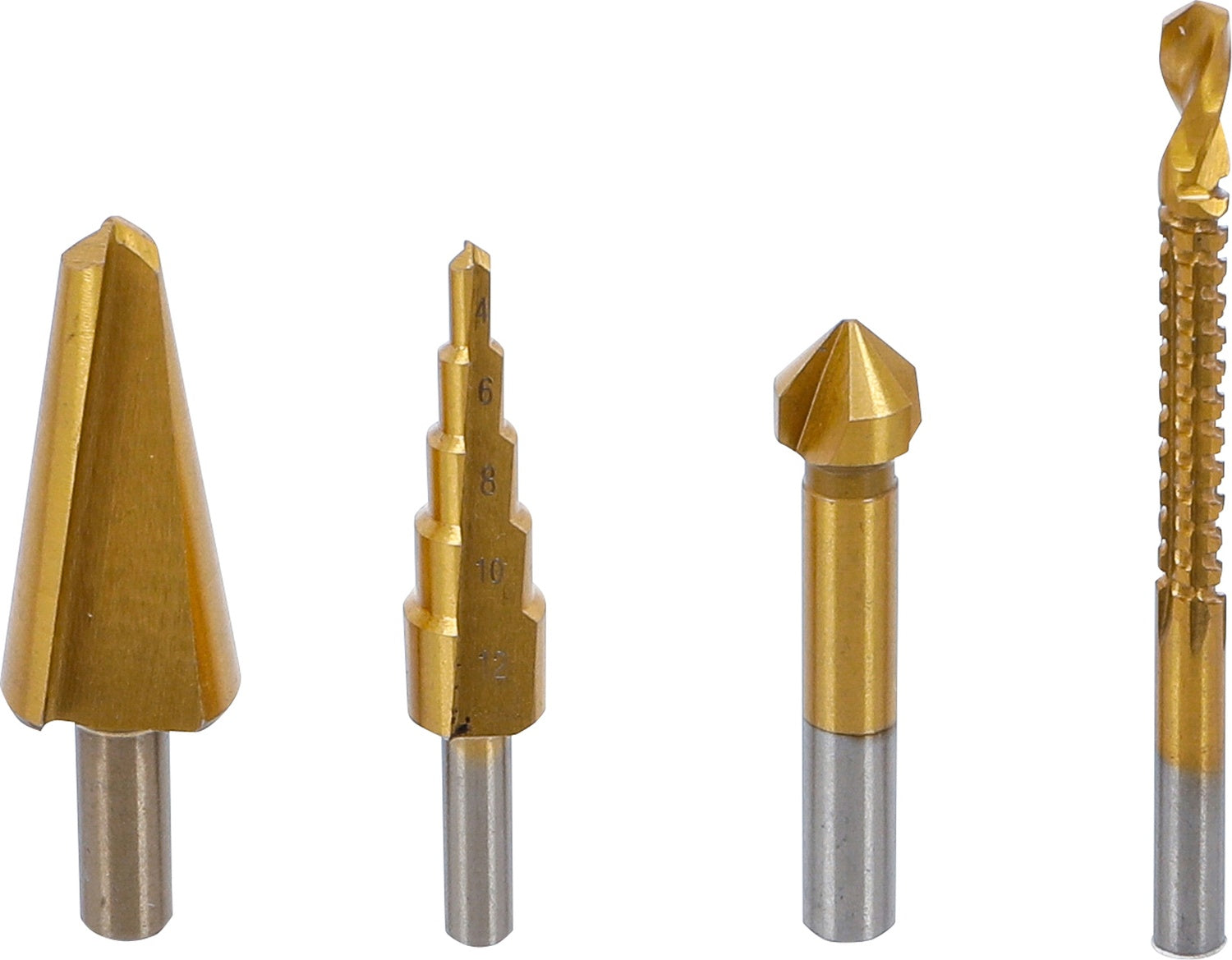 BGS DIY 50794 Satz Multibohrer HSS-G titan-nitriert 4 teilig