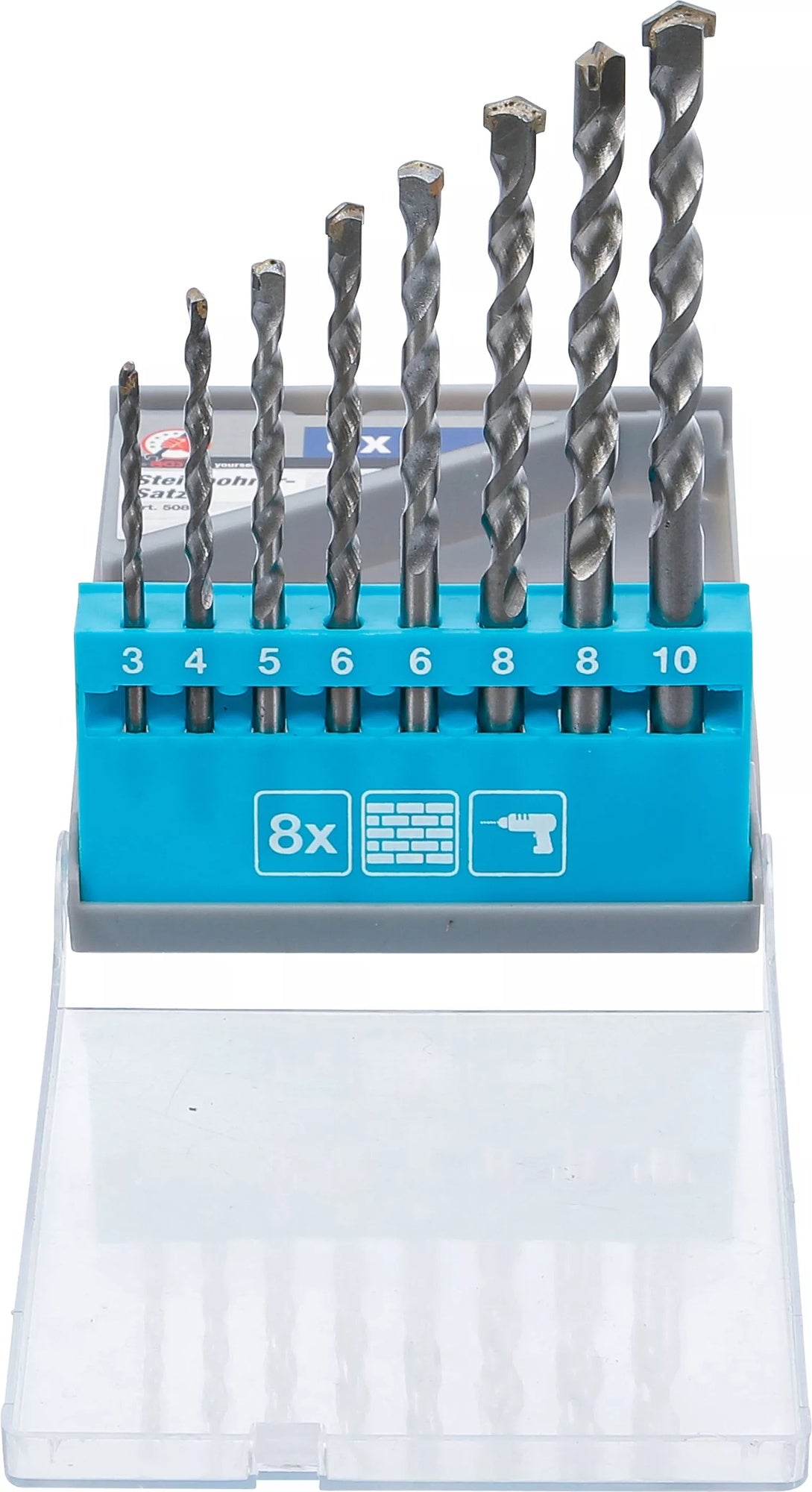 BGS DIY 50806 Satz Steinbohrer 3-10mm 8 teilig