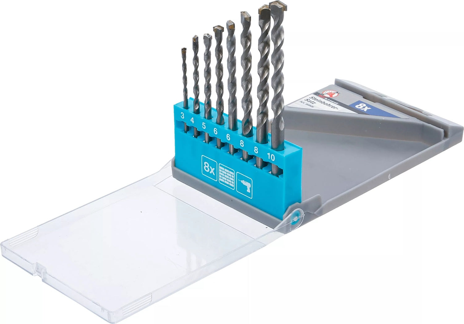BGS DIY 50806 Satz Steinbohrer 3-10mm 8 teilig