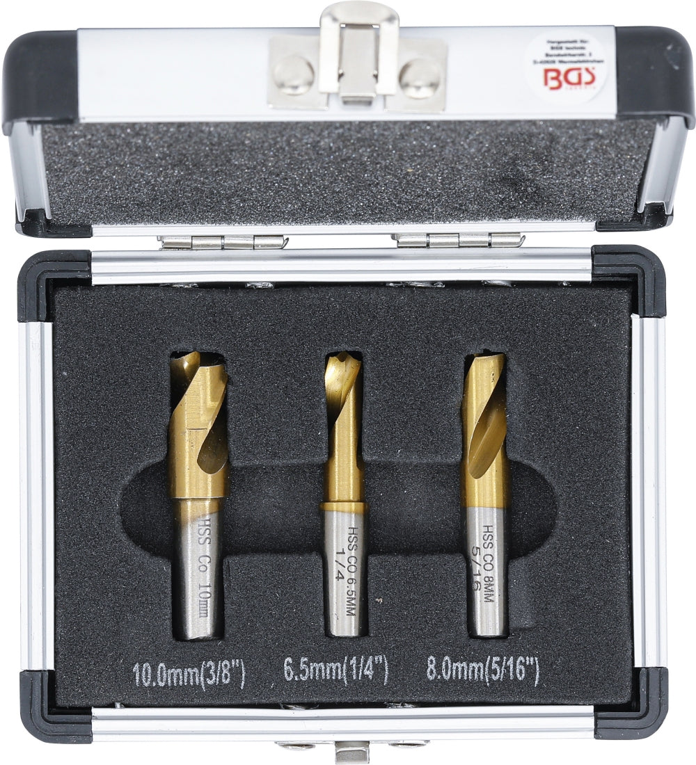 BGS 5081 Satz Schweißpunkt Bohrer 5% Cobalt-Stahl 3 teilig