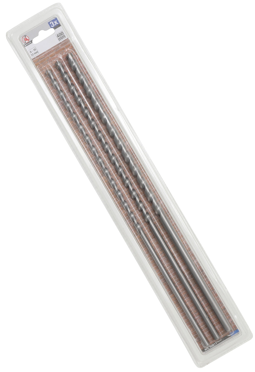 BGS DIY 50811 Satz Durchbruchbohrer für Mauer Ø8 Ø10 Ø12mm Länge je 400mm