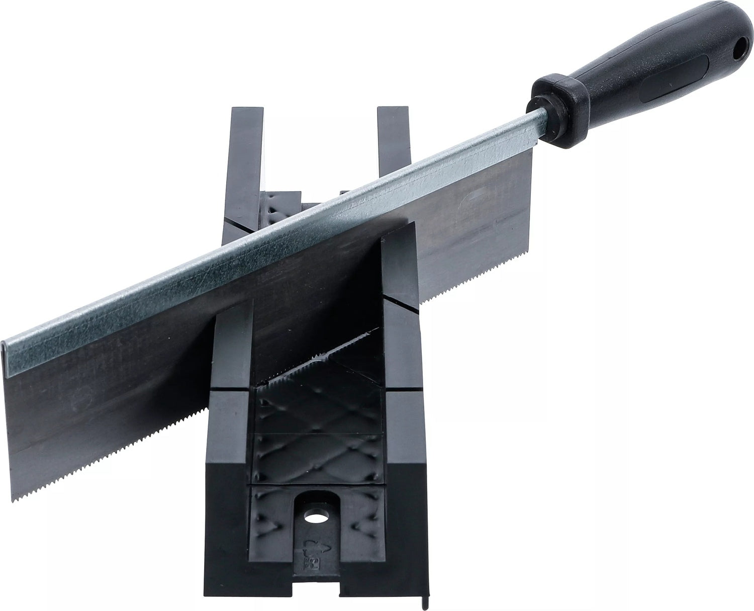 BGS DIY 50850 Schneidlade mit Feinsäge für 45 und 90 Grad Schnitte