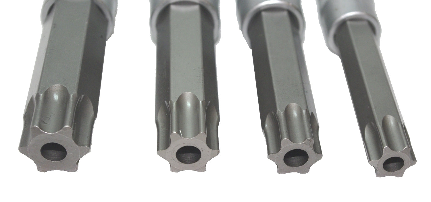 BGS 5103 TORX Bits T70 T80 T90 T100 mit Bohrung Antrieb 12,5mm (1/2")