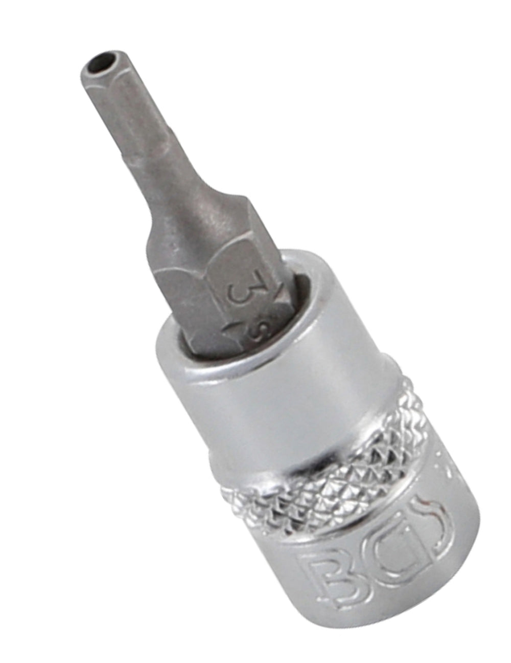 BGS 5156-3 Biteinsatz Innensechskant mit Bohrung 3mm HX3 Länge 38mm Antrieb 6,3mm (1/4")