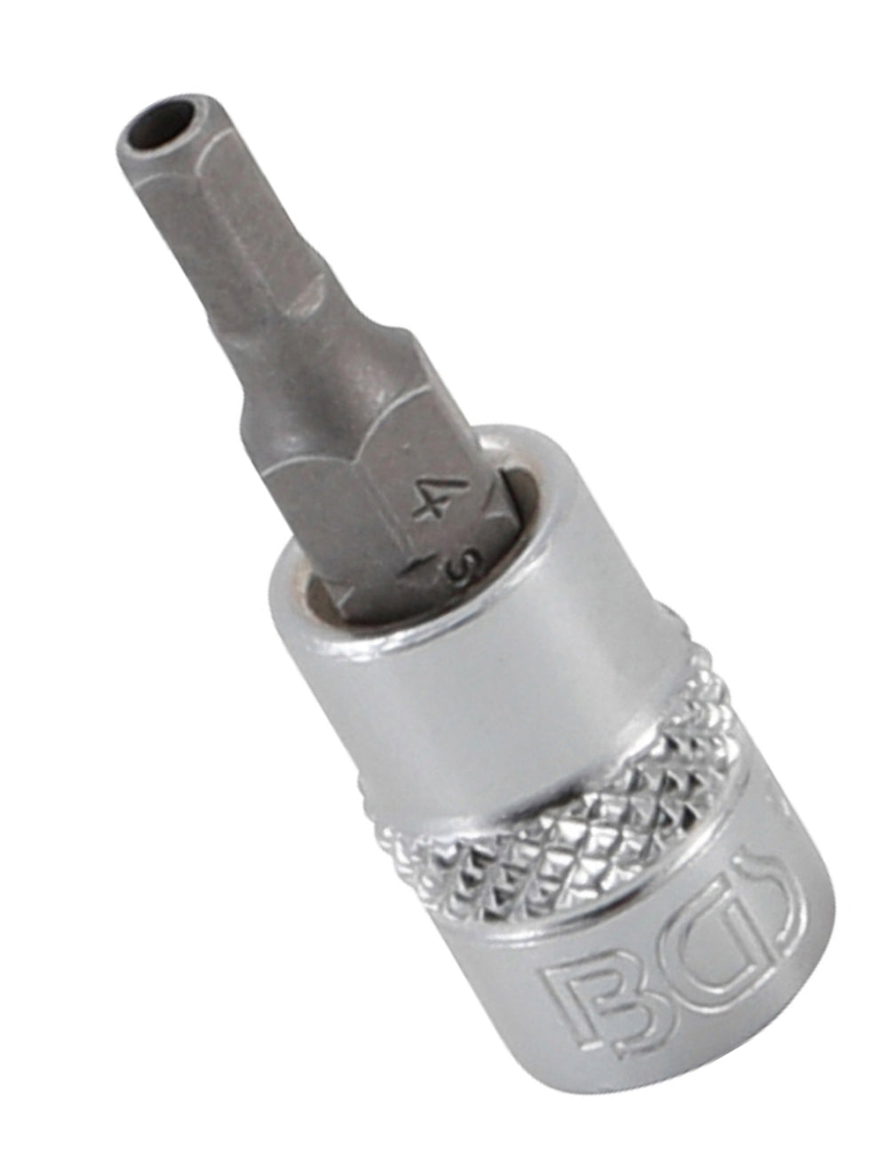 BGS 5156-4 Biteinsatz Innensechskant mit Bohrung 4mm HX4 Länge 38mm Antrieb 6,3mm (1/4")