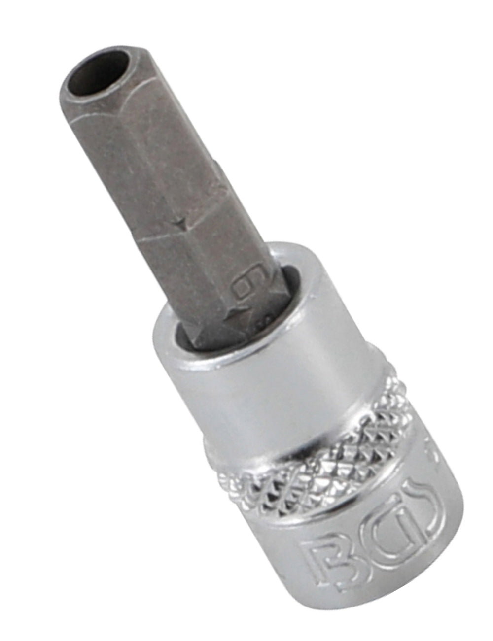 BGS 5156-6 Biteinsatz Innensechskant mit Bohrung 6mm HX6 Länge 38mm Antrieb 6,3mm (1/4")