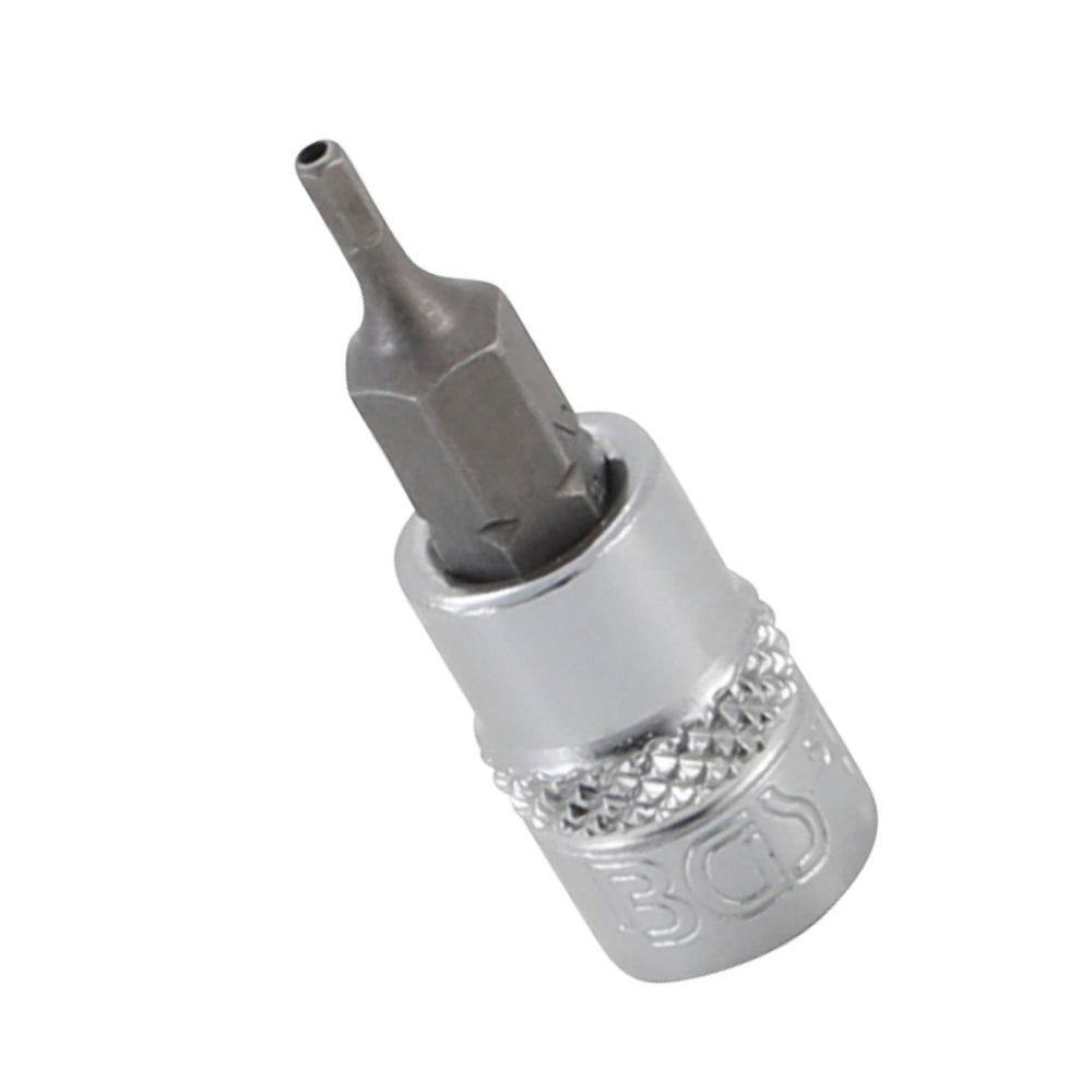 BGS 5156 Bit Satz Antrieb Innenvierkant 6,3mm (1/4") Innensechskant mit Bohrung 2-7mm 8-teilig