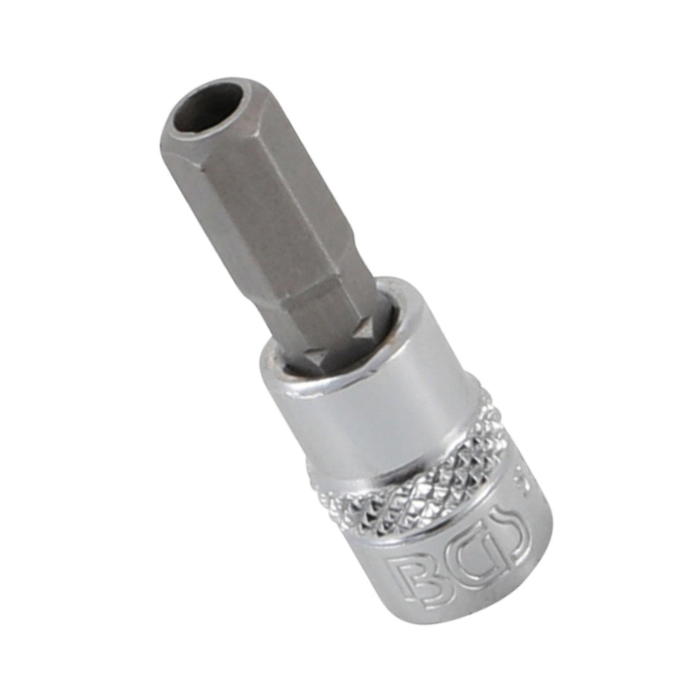 BGS 5156 Bit Satz Antrieb Innenvierkant 6,3mm (1/4") Innensechskant mit Bohrung 2-7mm 8-teilig