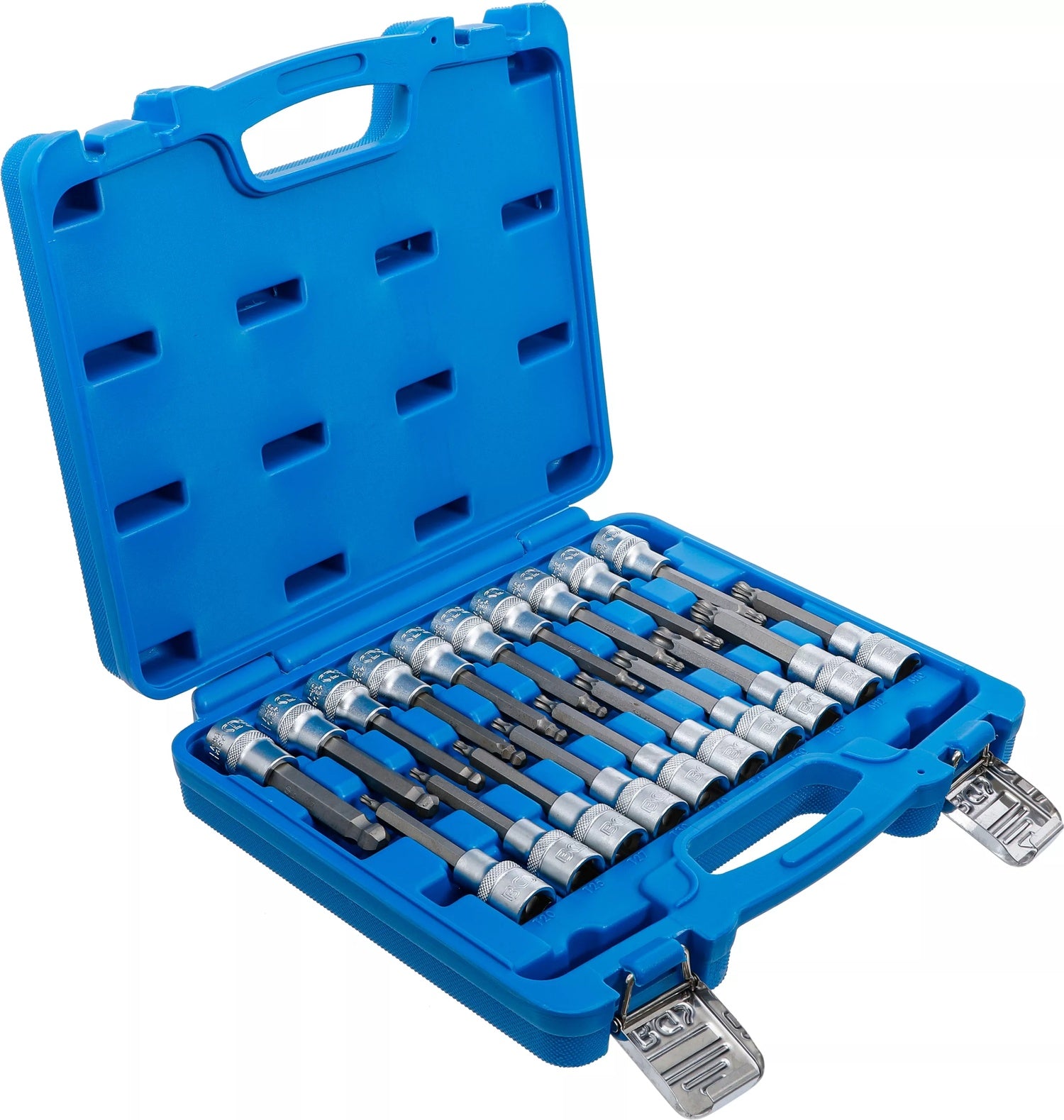 BGS 5170 Satz Biteinsätze Innenvierkant 12,5mm (1/2") Innensechskant T-Profil (für Torx) Innenvielzahn (für XZN) mit Kugelkopf