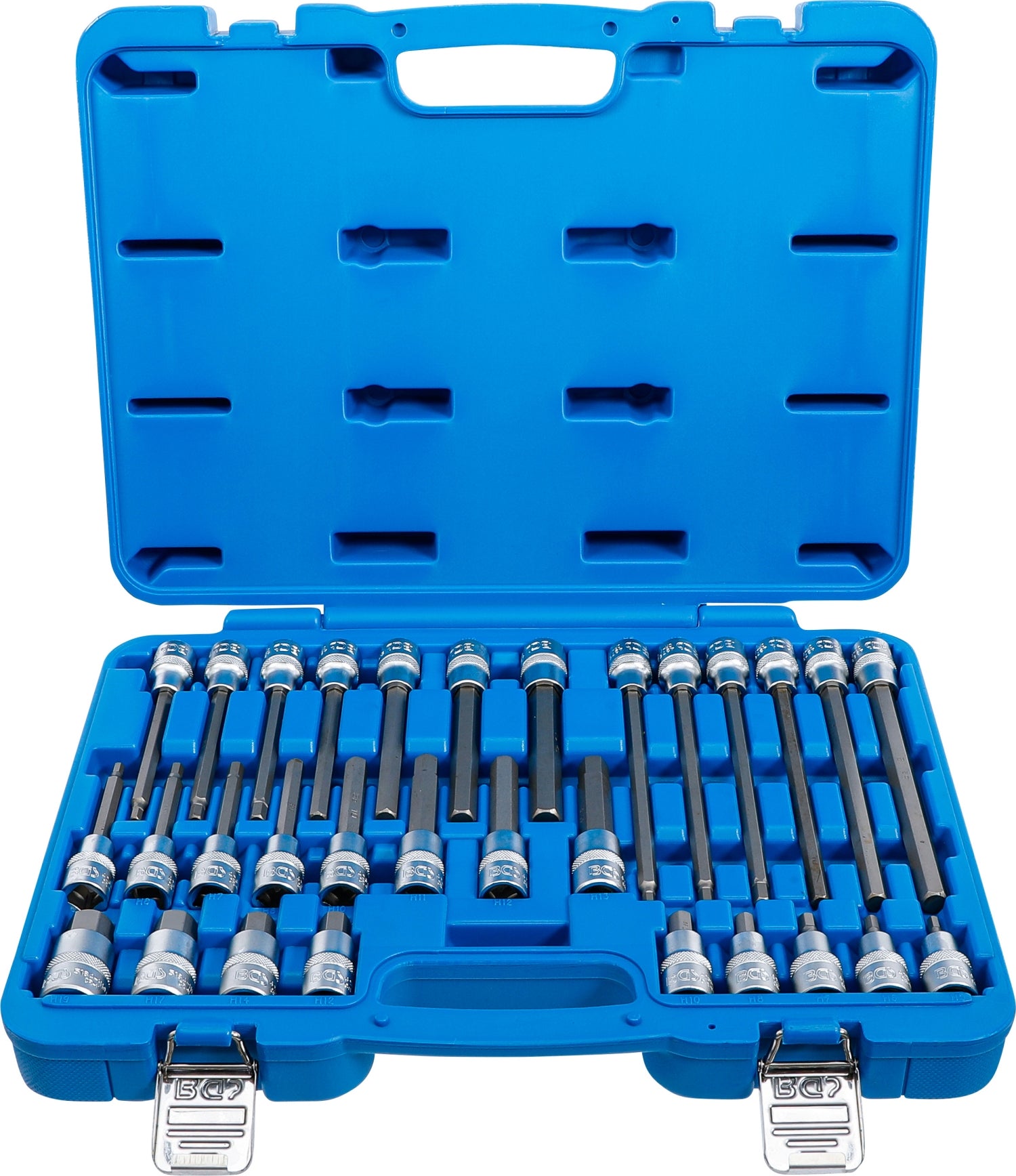 BGS 5181 Bit Satz Innensechskant 30 teilig 55 100 140 200 mm Länge, 12,5mm (1/2") Antrieb