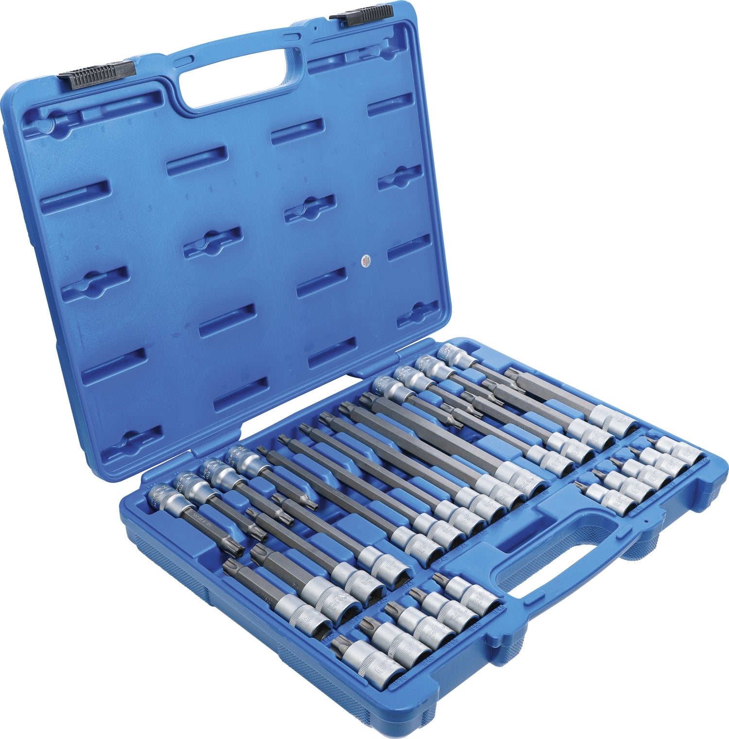 BGS 5191 Satz Biteinsätze TPS-Profil (für Torx Plus) TPS20 - TPS70 mit Stirnlochbohrung Antrieb 12,5mm (1/2")