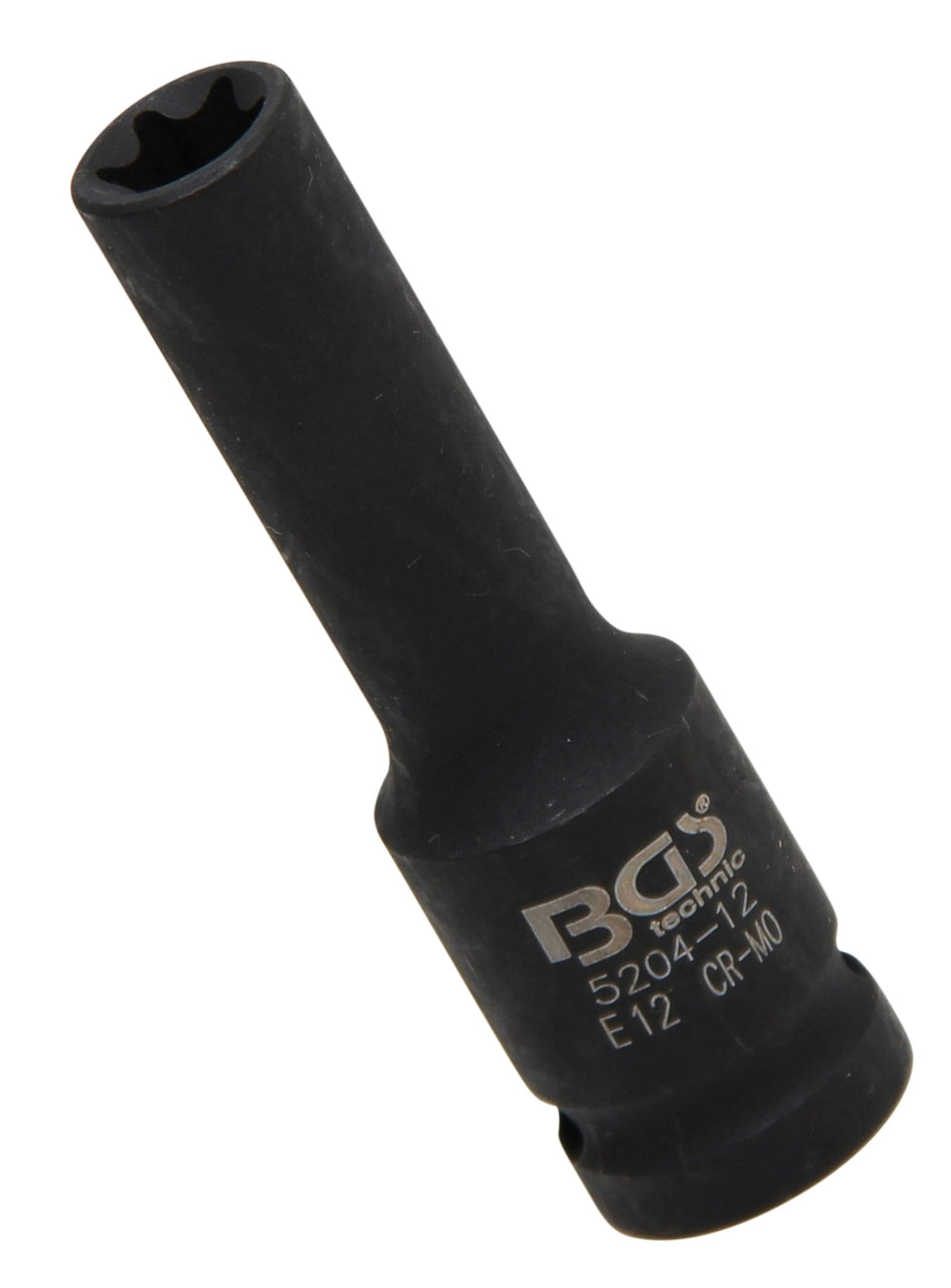 BGS 5204-12 Impact Nuss / Krafteinsatz E-Profil tief SW E12 Antrieb 12,5mm (1/2") für Schlagschrauber geeignet