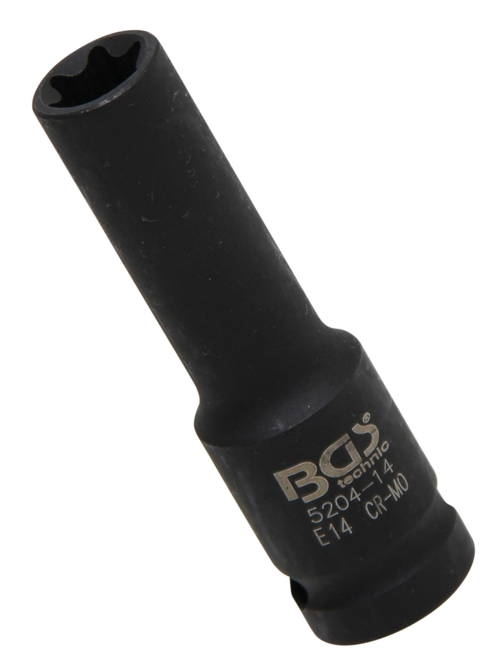 BGS 5204-14 Impact Nuss / Krafteinsatz E-Profil tief SW E14 Antrieb 12,5mm (1/2") für Schlagschrauber geeignet