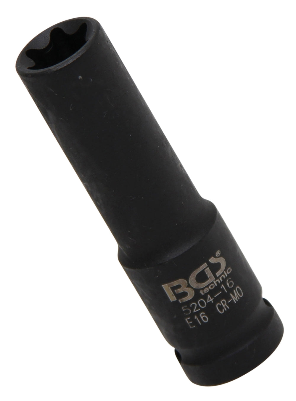BGS 5204-16 Impact Nuss / Krafteinsatz E-Profil tief SW E16 Antrieb 12,5mm (1/2") für Schlagschrauber geeignet