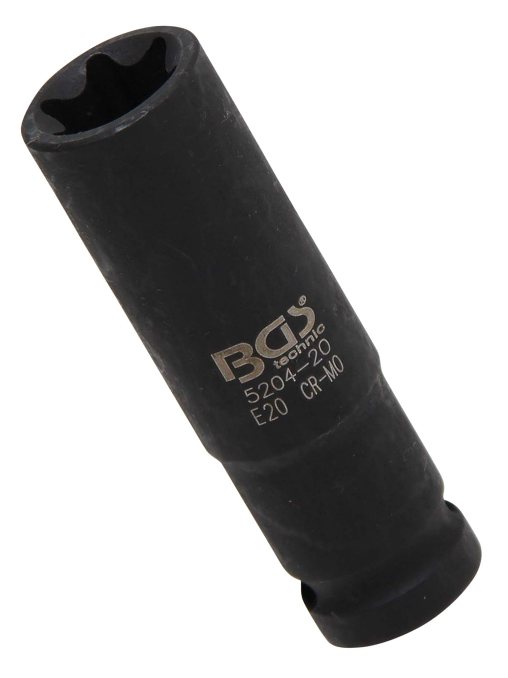 BGS 5204-20 Impact Nuss / Krafteinsatz E-Profil tief SW E20 Antrieb 12,5mm (1/2") für Schlagschrauber geeignet