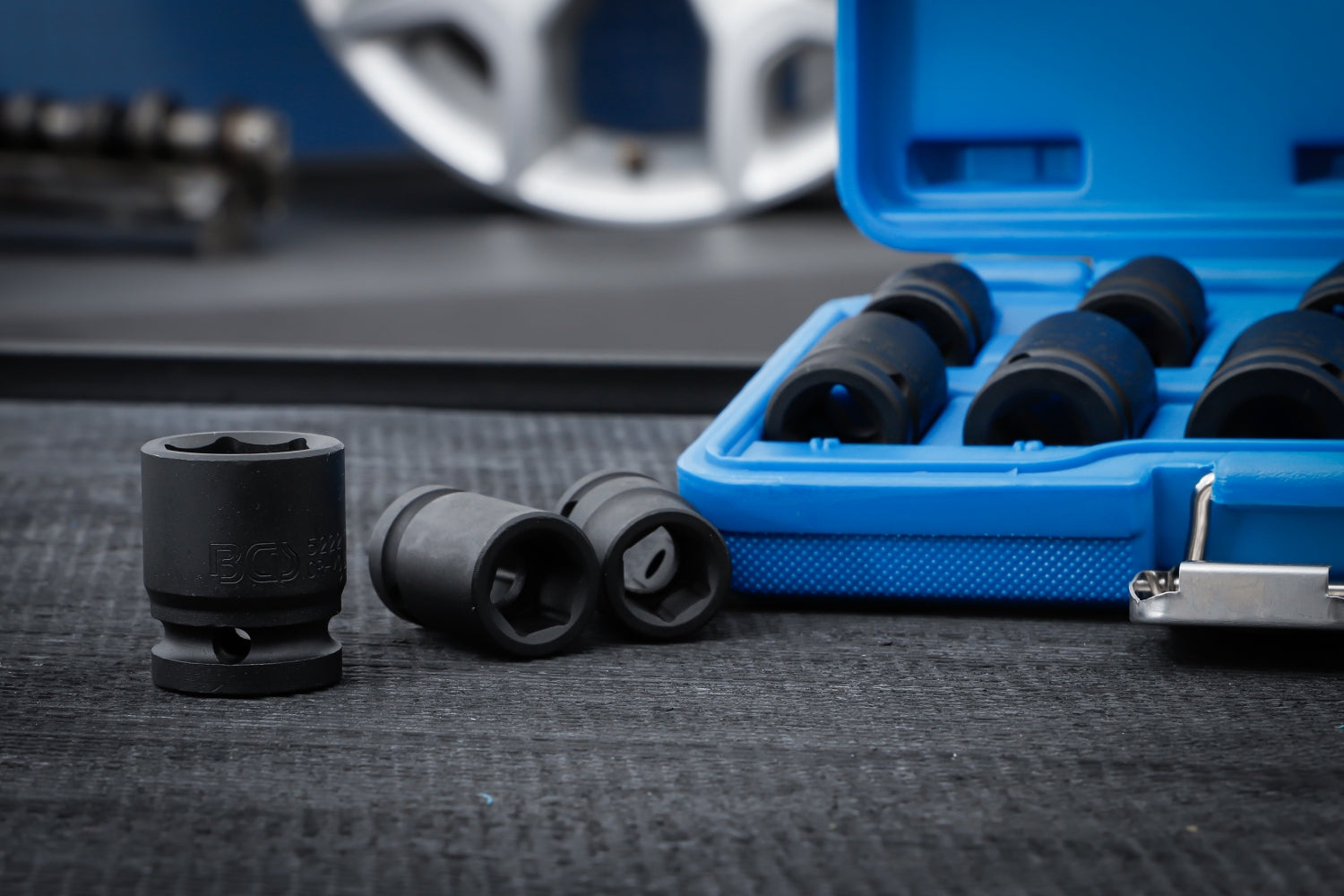 BGS 5205 Satz IMPACT Kraft Nüsse 10-24mm Antrieb 12,5mm (1/2") für Schlagschrauber