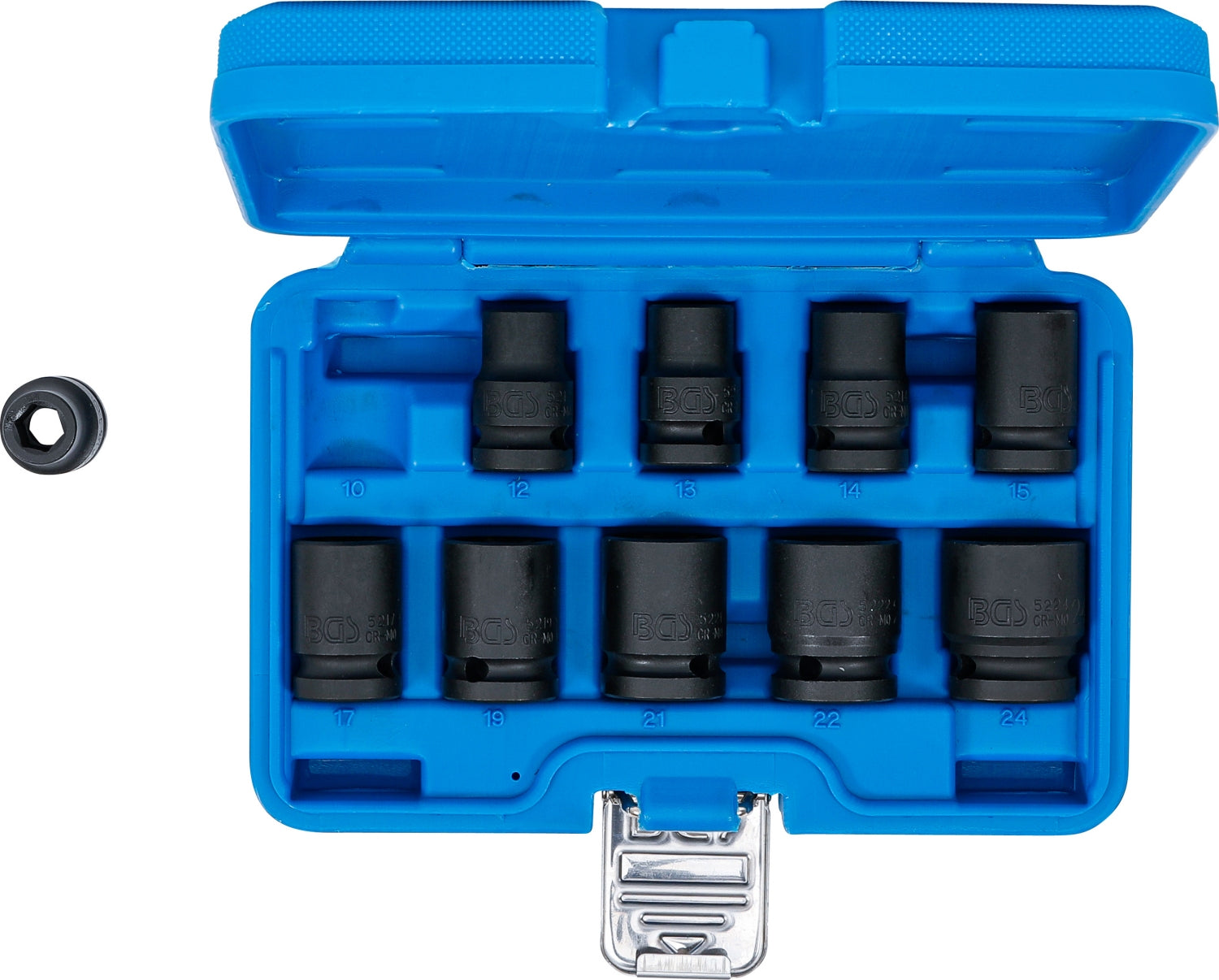 BGS 5205 Satz IMPACT Kraft Nüsse 10-24mm Antrieb 12,5mm (1/2") für Schlagschrauber