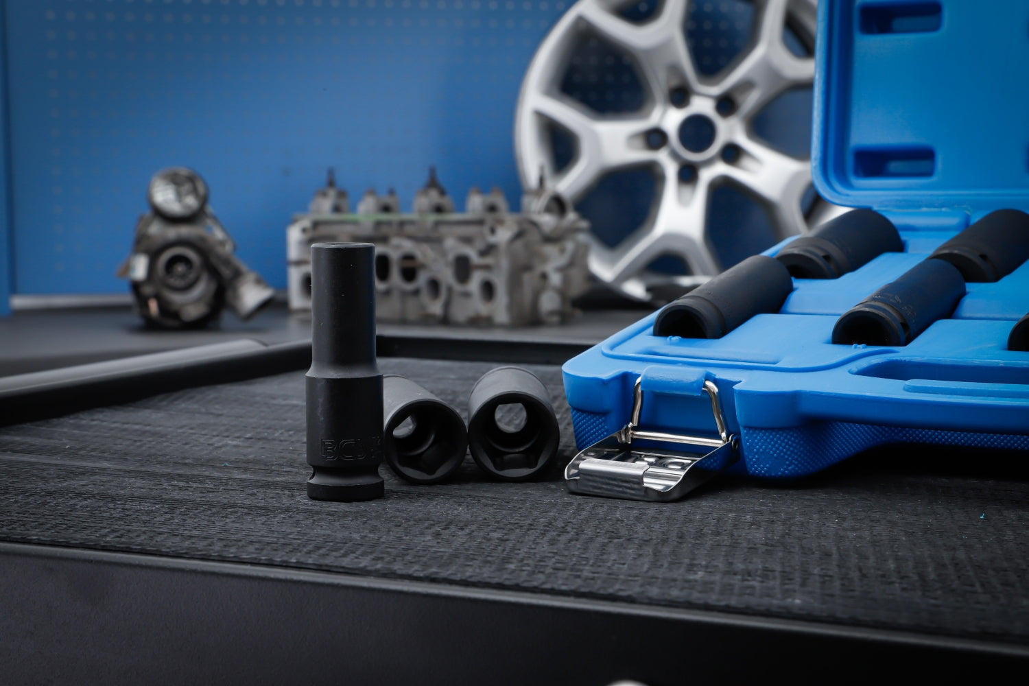 BGS 5206 IMPACT Nüsse tiefe Ausführung 10 - 24 mm Antrieb 12,5mm (1/2') für Schlagschrauber