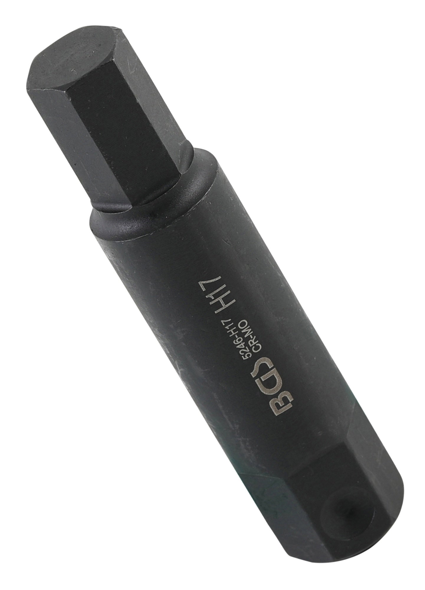 BGS 5246-H17 Bit Nuss Stecknuss Innensechskant 17mm HX17 Länge 100mm Antrieb Außensechskant 22mm
