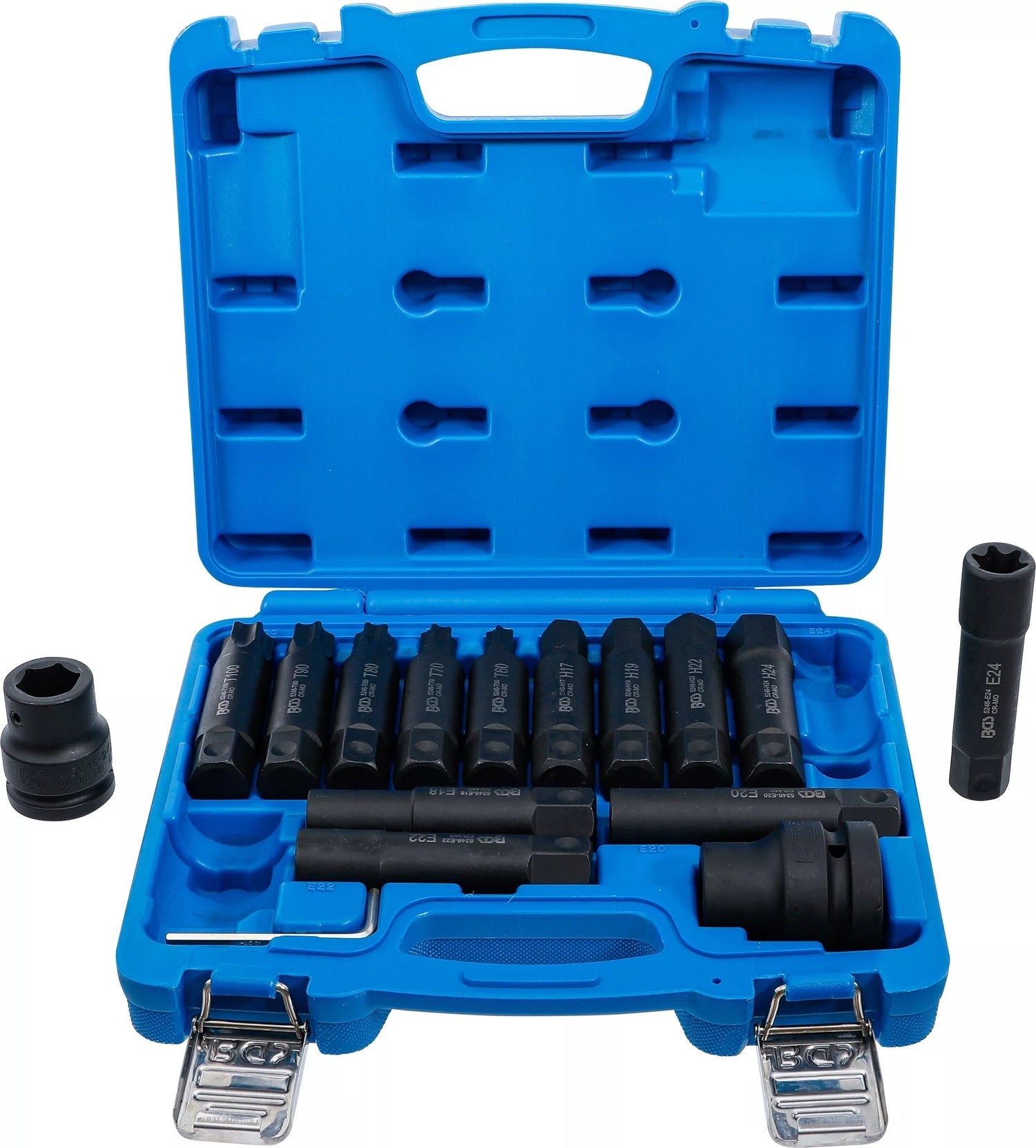 BGS 5246 Satz LKW Bits für Druckluftbetrieb 20mm (3/4") + 25mm (1")