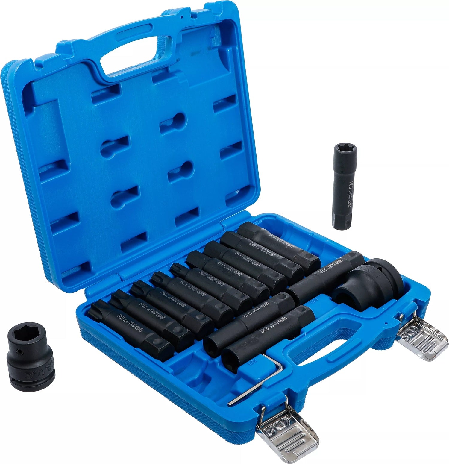 BGS 5246 Satz LKW Bits für Druckluftbetrieb 20mm (3/4") + 25mm (1")